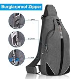 WATERFLY Torba na ramię antykradzieżowa dla kobiet i mężczyzn, torba na klatkę piersiową, torba typu crossbody, wielofunkcyjna torba na dzień