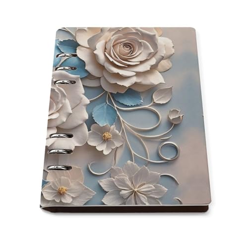 Cuaderno A5 de hojas sueltas Rose para organización de apuntes y diarios personales