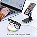 Charging Dock for Meta Glasses Ray-Ban: Wayfarer, Skyler, Headliner & Oakley HSTN Smart Glasses Charger with LED Power Status Light, Cloud Dancer White