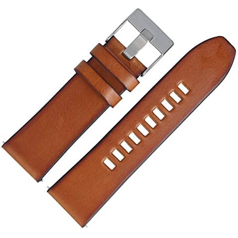 Diesel Correa de Reloj Pulsera 26mm Cuero Marrón Cover