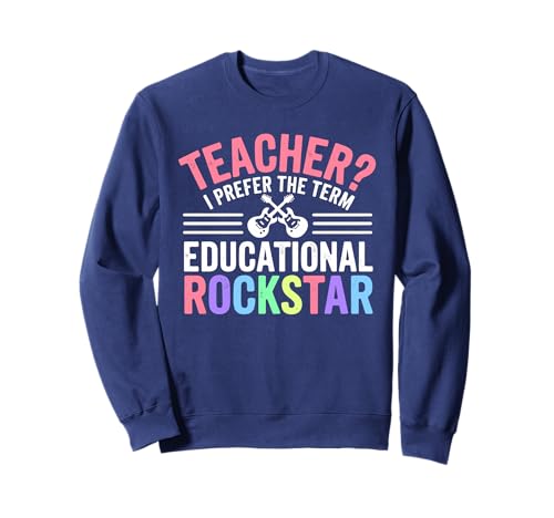 Mejor Maestro Educativo Rockstar 1er Grado SPED Phys Sudadera