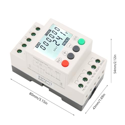 Relé de Proteção de Sequência de Fase Monitor de Fase Protetor de Temporização Trifásico que Conta T