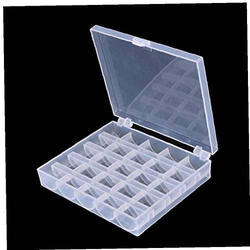 25 emplacements vides Bobines Bobines Boîte Machine à Coudre Canette Coques Craft Couture boîtier en Plastique Boîte de Rangement pour la Machine à Coudre