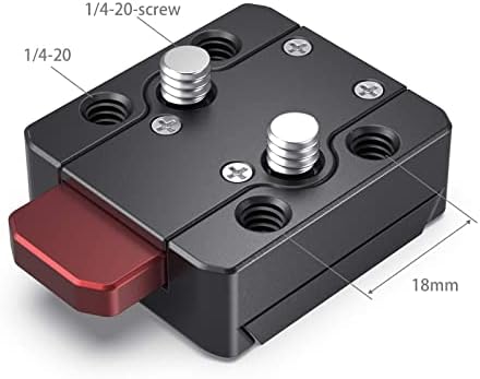 SMALLRIG Mini V-Lock Assembly Kit Quick Release Set with 1/4"-20 Threaded Holes- MD2801