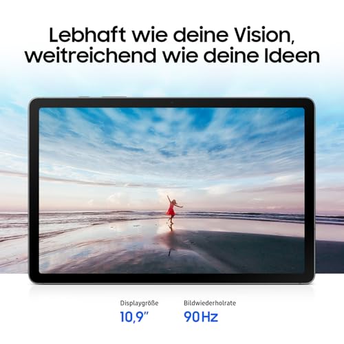 Samsung Galaxy Tab S10 Lite AI Tablet, Android Tablet, 6 GB RAM, 128 GB Speicher, 27,7 cm/10,9\ Display mit 90 Hz, Inkl. S Pen, Wi-Fi, Grey, 3 Jahre Herstellergarantie [Exklusiv auf Amazon]