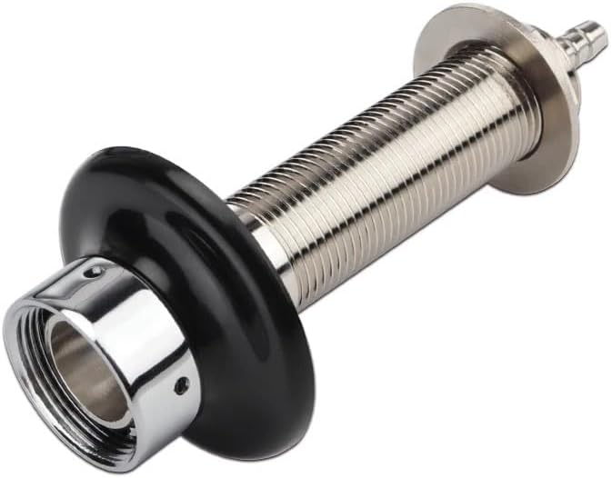 Stainless steel draft beer handle assembly 150mm long beer faucet spout handle with hose connector, suitable for home brewing