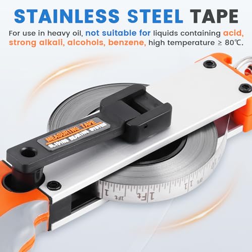 Cinta Métrica para Tanque de Aceite 20 m Acero Inoxidable miniatura 4
