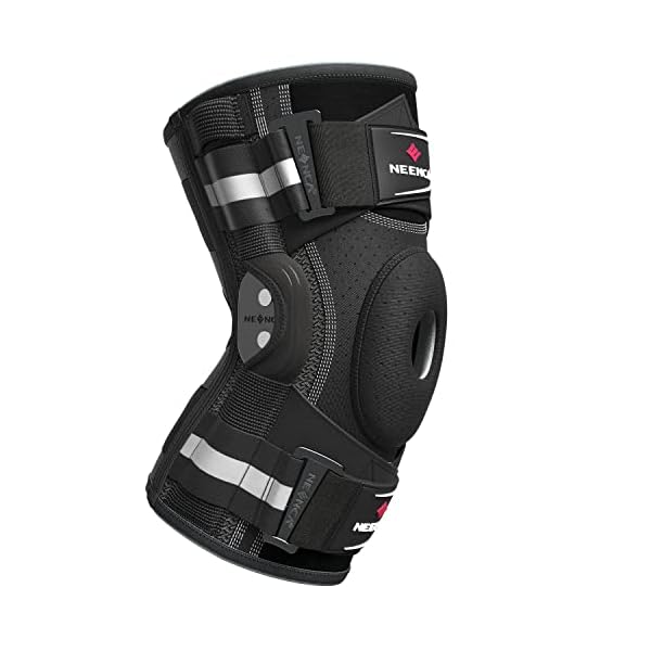 NEENCA Professional Knee Brace, Hinged Knee Support for Women & Men Relief | Patented X-Strap Fixing System, Medical for Knee Pain Relief, Joint Stability, Meniscus Tear, ACL, PCL, MCL, Sports, Workout