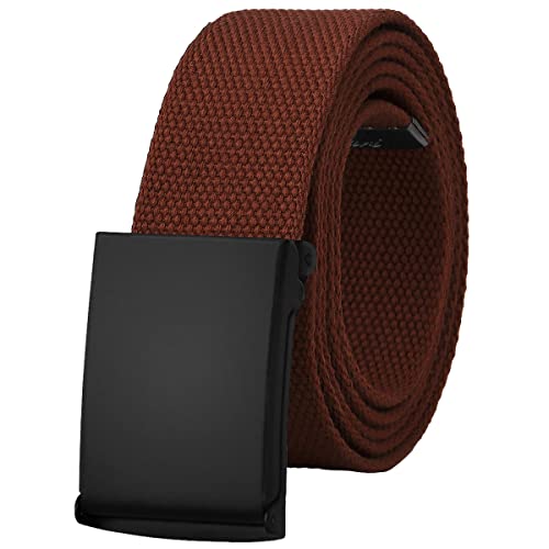 Image of Falari Canvas Web Belt Fully Adjustable Cut to Fit Golf Belt Flip Top Buckle