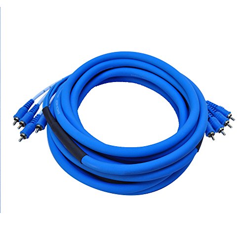 Câble RCA 4 canaux 6,1 m Seismic Audio SARCA-4x20 liaison audio analogique ampli