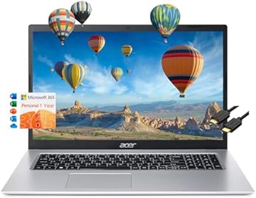 acer Aspire 1 A115-32-C96U Home & Student Slim Laptop (15.6" FHD, Intel Celeron N4500, 32GB RAM, 1TB SSD, UHD Graphics) 1-Year Office 365, Ethernet, Wi-Fi, Webcam, IST HDMI, Win 11 Home, Silver