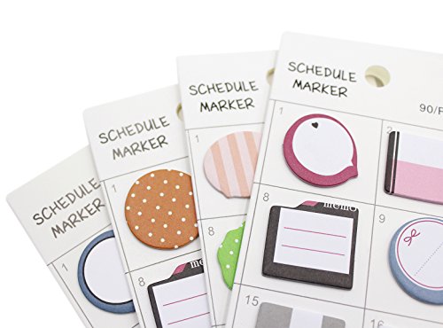 Foglietti adesivi assortiti, segnalibro, memo