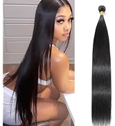 NROOEAY Straight Bundles Human Hair 30 inch Bundles Human Hair 100% Unprocessed Brazilian Straigh...
