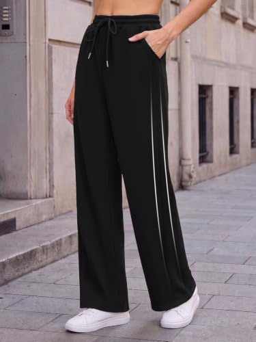 COPYLEAF Wide Leg Sweatpants Women Casual Baggy Sweat Pants with Pockets - image 2