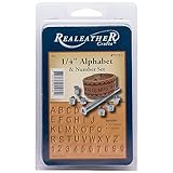 Realeather Crafts Alphabet and Number Stamp Set