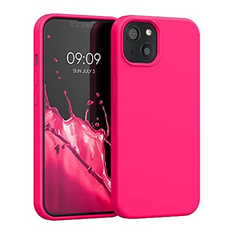 kwmobile Neon Pink Case for iPhone 13 Cover