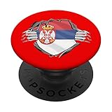 Alternative maillot de foot Serbie PopSockets PopGrip Interchangeable