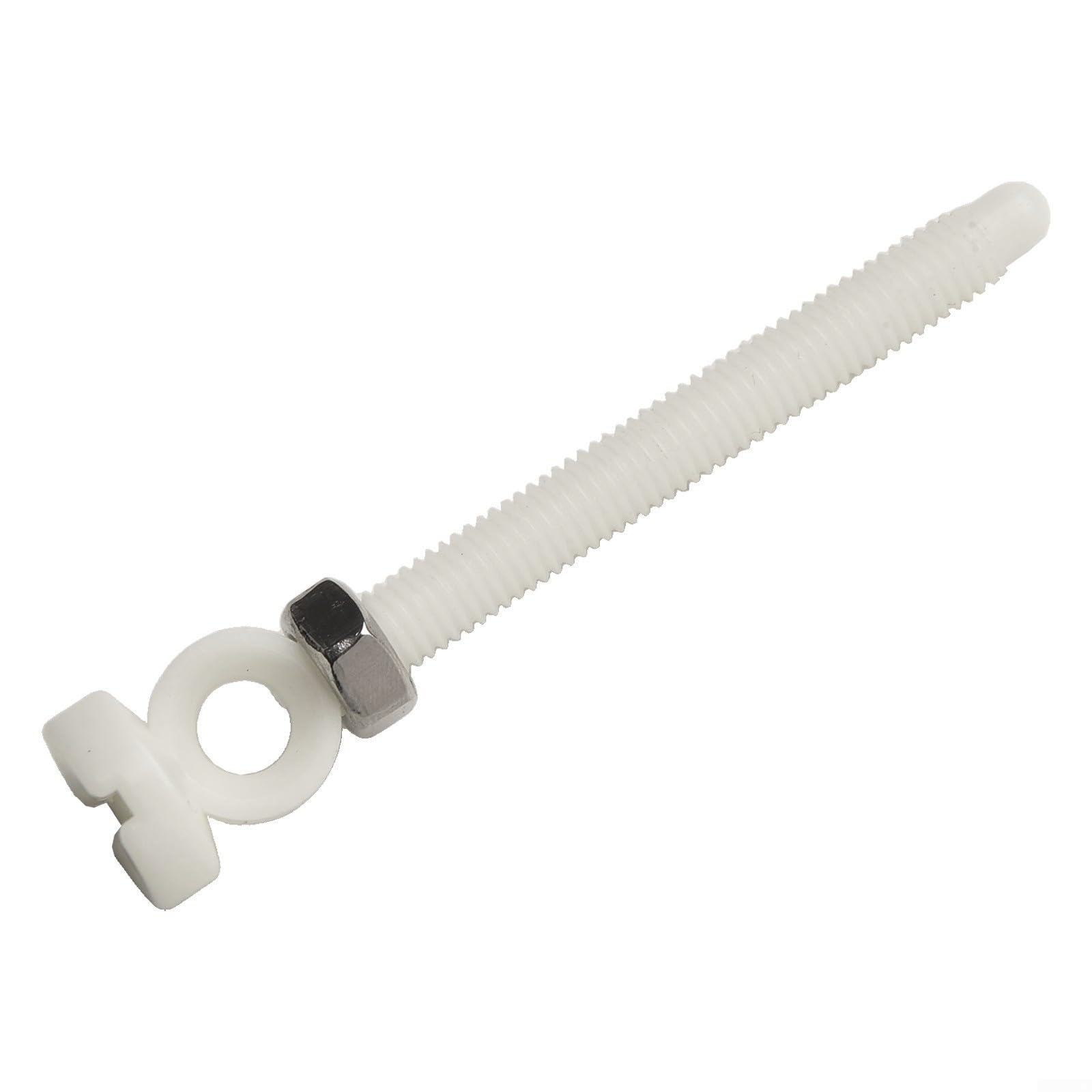 Plastic Sink Drain Connect Screw Bathroom Basin Replacement Part White(74mm)