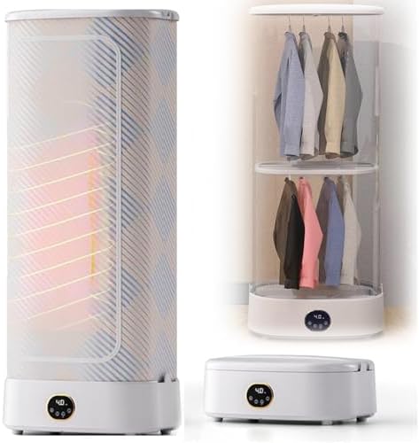 Portable Clothes Dryer for Apartments, Foldable Dryer with Drying Bag, Compact Dryer for Travel, RV, Home for Delicate Garments, Underwear, Baby Clothes