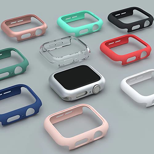 Mugust 4 Pack Hard PC Bumper Case Compatible with Apple Watch Series 9 (2023) Series 8 Series 7 41mm Without Glass Screen Protector, Ultra-Thin Scratch Resistant Edge Frame Cover for iWatch 41mm by Mugust - Used condition - Image 7