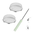 LAPEVASA RV ?Vent Cover,Stainless Steel Mesh Covers for RV Furnace. RV ?Flying Insect Screen 2-Pack 2.8 Inch Includes Installation Tools