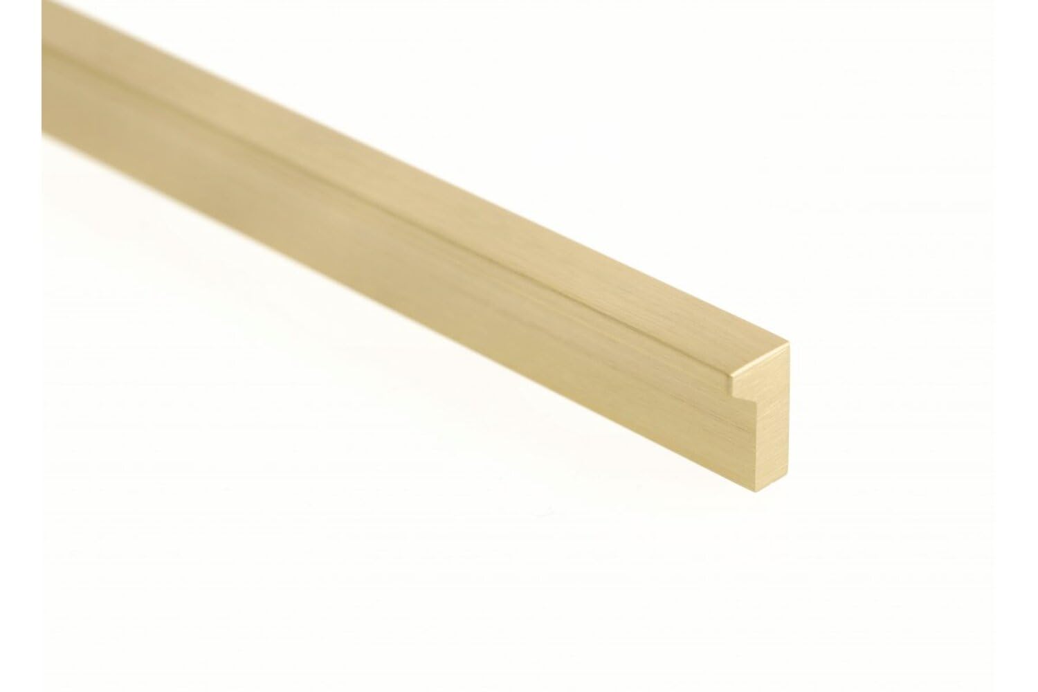 GTV long PILLAR- Tirador de muebles de aluminio cepillado dorado claro delgado y elegante para muebles altos, versátil, 1200 x 18,5 x 10,7 mm, con tornillos, moderno y funcional
