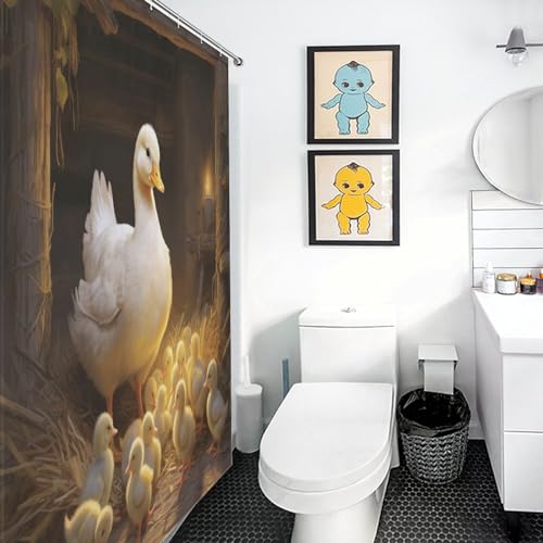 Rideau de douche canard 92x183 cm en polyester imperméable - 3