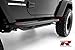 Razer Auto Black Textured Body Side Armor Rocker Guard Rock Sliders 1 Pair w/Step 2 Door Tube Running Boards (Black) for 07-17 Jeep Wrangler JK