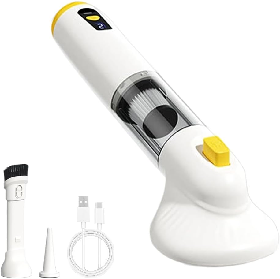 MiOYOOW Pet Vacuum Grooming Brush, Rechargeable Cordless Cat Hair Vacuum Cleaner Dog Hair Remover