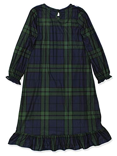 Komar Kids Big Girls Blue Green Plaid Christmas Holiday Nightgown Pajamas (7-8, Girls Green) #TOP1