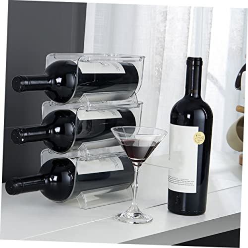 Soporte pequeño para 4 botellas de vino miniatura 7