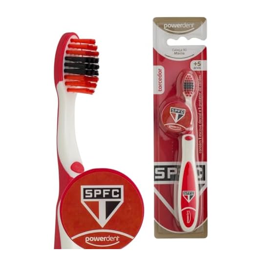 Escova Dental Torcedor São Paulo Kids, Power Dent