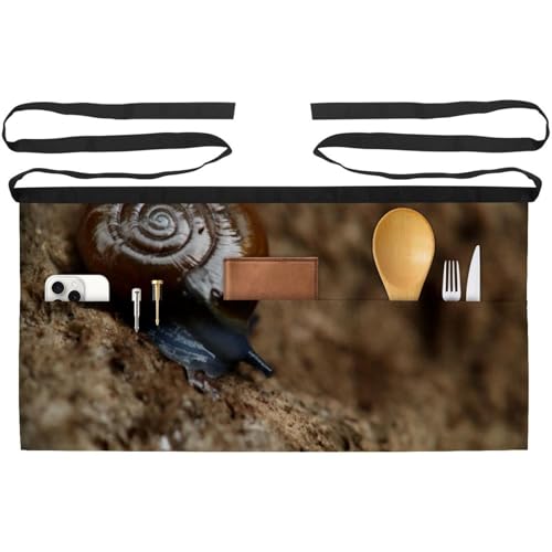 Tablier court de chef pour cuisine et bistrot avec 3 poches lot de 3