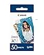 Canon Zink™ Fotopapier – Selbstklebendes 5 x 7,6 cm (2x3) Fotopapier (50 Blatt) – Drucken Sie Handy-Fotos für personalisierte Aufkleber