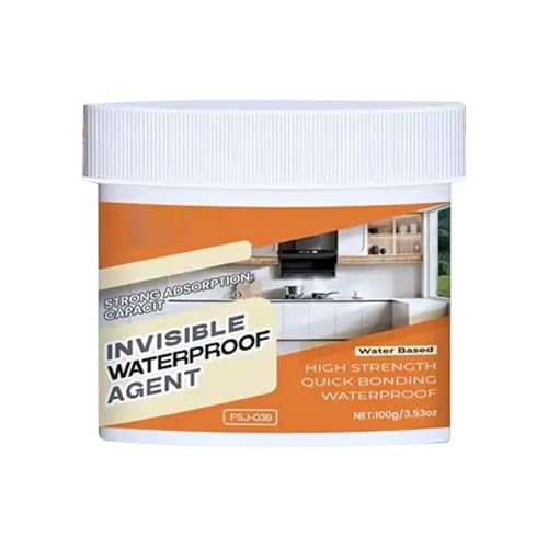 Adhesivo impermeable invisible, 100 g, transparente para reparación de baldosas, sellado de fugas con función de aislamiento, sellador de techo de pared para cocina, baño, jardín y uso al aire libre