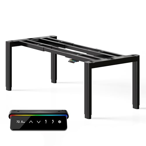 MAIDeSITe T4 Pro Plus Höhenverstellbarer Schreibtisch Gestell mit 240kg Hubkapazität, 2 Motoren elektrisch höhenverstellbarem Schreibtisch, Ultra-stabilem Tischgestell mit 4 ovalem Beindesig