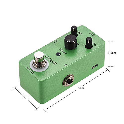 KKmoon CUVAVE DELAY Analog Classic Delay Echo Pedal Efeito de Guitarra Liga de zinco Shell True Bypa