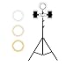 Produktbild 6,3"Selfie LED Ringlicht mit Stativ & Handyhalter Tischlampe Mini Led Kamera Licht für YouTube/TikTok Video und Live Makeup/Fotografie 3 Beleuchtungsmodi 5W,C,82IN