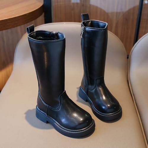 Fall Winter Girls Knee High Motorcycle Riding Boots (Toddler, Little Kids)3