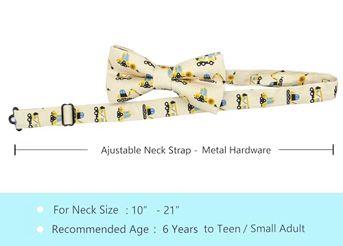 Image of OCIA Cute Pattern Pre-tied Bow Tie Adjustable Bowties for Adult & Children