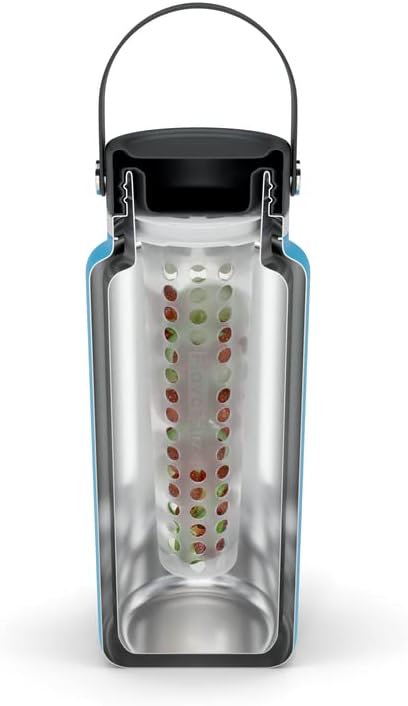 Miniatura 4 de FlavorFuze Pod - Inserto infusor de frutas con dos tapas, compatible con Hydro Flask, Iron Flask, Takeya, ThermoFlask y botellas de boca ancha