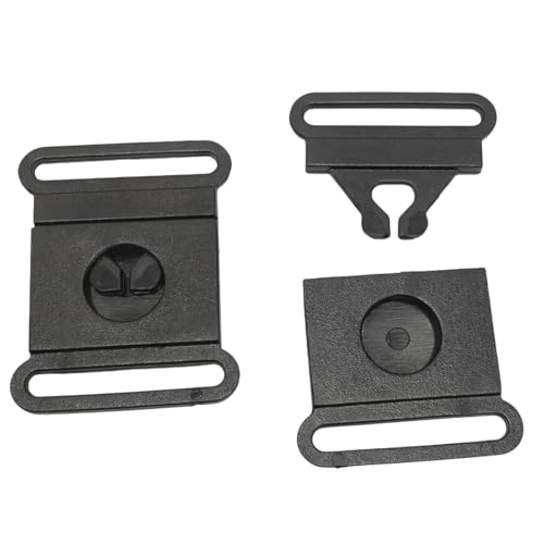 Boucle pour collier de chien en plastique noir 25mm pour réparer facilement vos sangles cassées