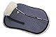 Engel Reitsport | SAKIS1-M-GRA-MED | Sattelkissen mit echtem Merino Lammfell | Fellrand vorne | Steppstoff grau Fell med. | Grösse M