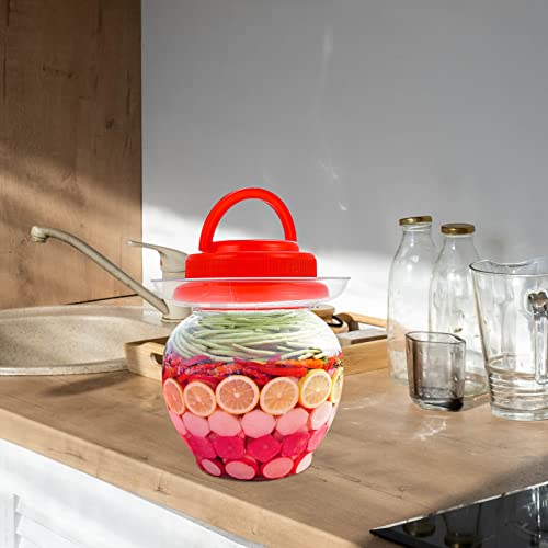 DOITOOL Pote de picles grande pote de fermentação com vedação de água tampa de airlock frasco de fer