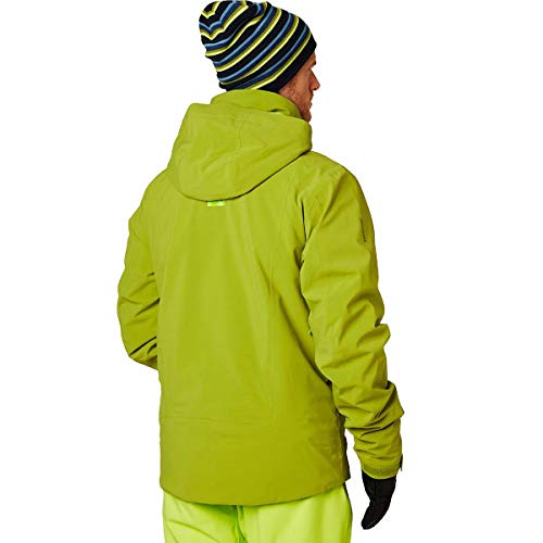 Helly-Hansen Alpha 3.0 Jacket for Men - Premium Waterproof Insulated Skiing Jacket with Breathable Fabric and Ventilation, 407 Wood Green - S