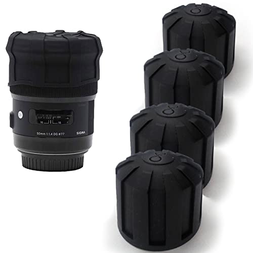 2022 NUOVO copriobiettivo universale DOME - Si adatta a oltre il 99% delle lenti antigraffio impermeabile antipolvere antiurto per obiettivi da 60-110 mm silicone