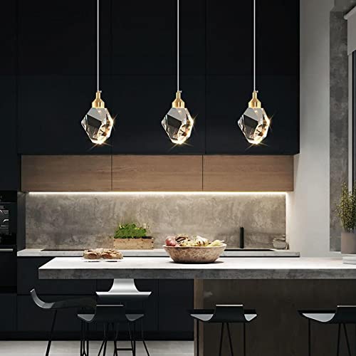 Lámpara colgante moderna de cristal para techo de comedor, bar y mesita de noche 6