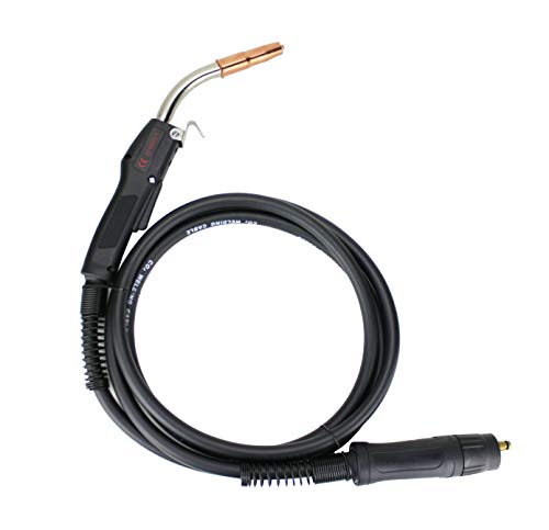 250 Amp MIG Gun Torch with Euro Connector - 12 Feet Cable - Consumables Compatible with Tweco