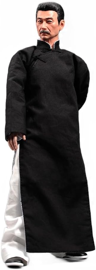 1/6 scale Famous Modern Chinese Writers Lu Xun in Black Cheongsam 12 inch male action figure