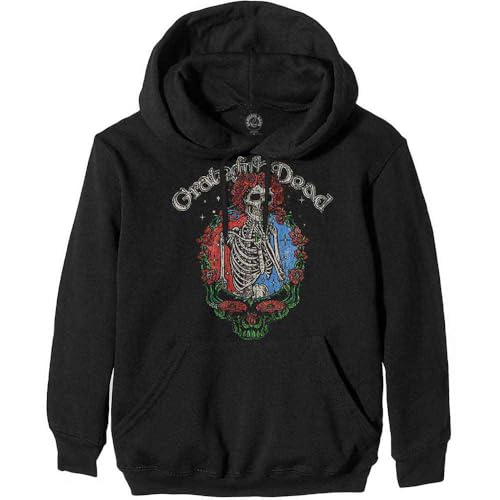 Sweat-shirt à capuche Grateful Dead noir XL imprimé floral